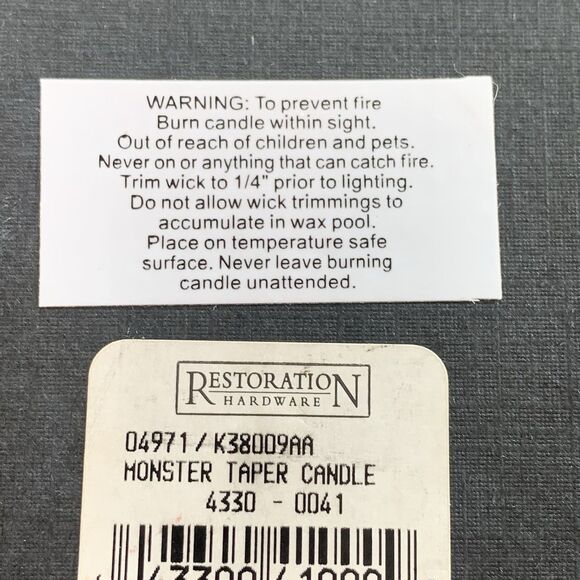 Restoration Hardware Set of 4 Halloween Spooky Monster Candles "INCOMPLETE SET" - Picture 10 of 13